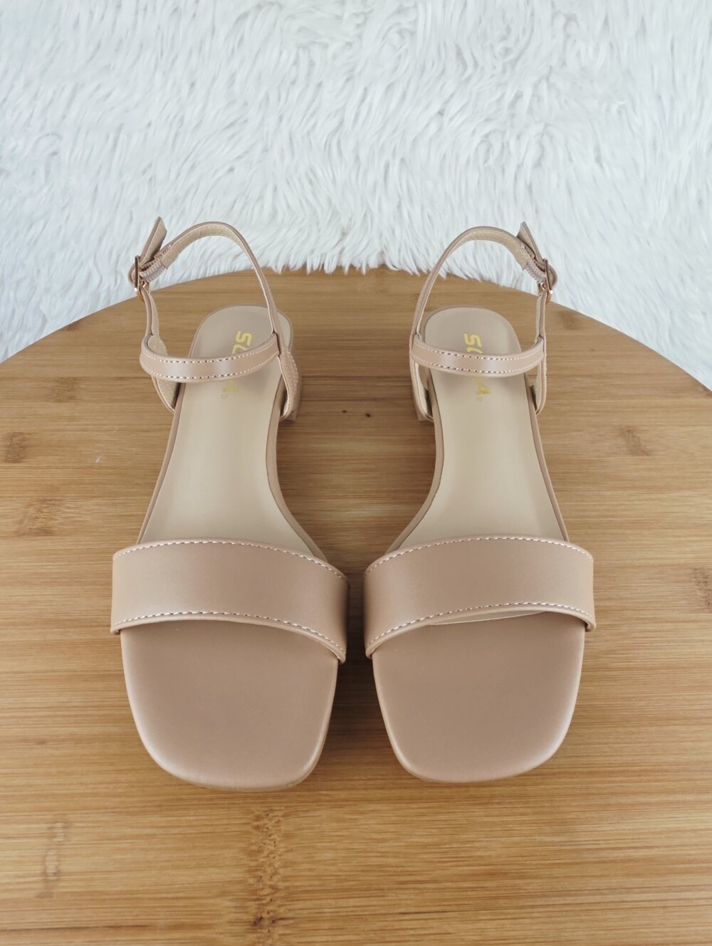 WOMEN'S SMALL BLOCK HEEL (EPISODE-S NATURAL PU) - Picture 5 of 8